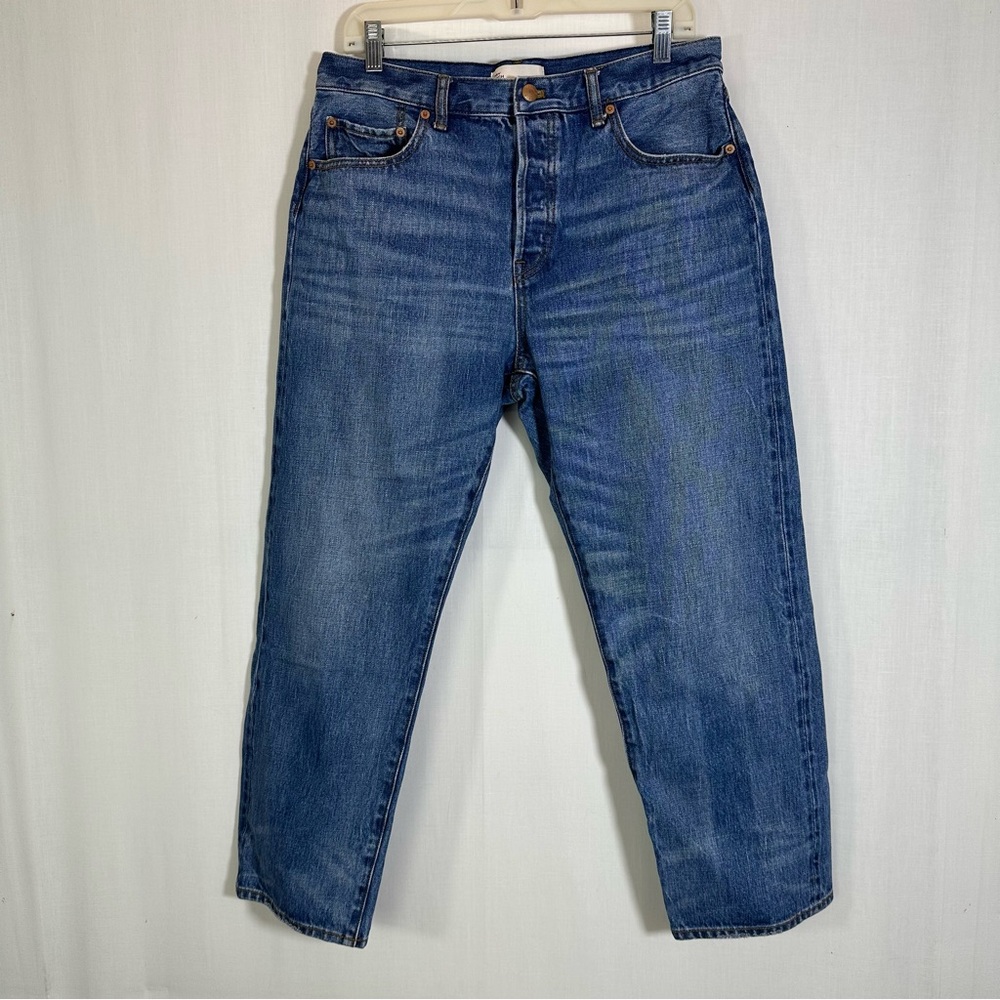 Tory Burch 🌻Classic Blue Denim Crop Jeans Sz 31